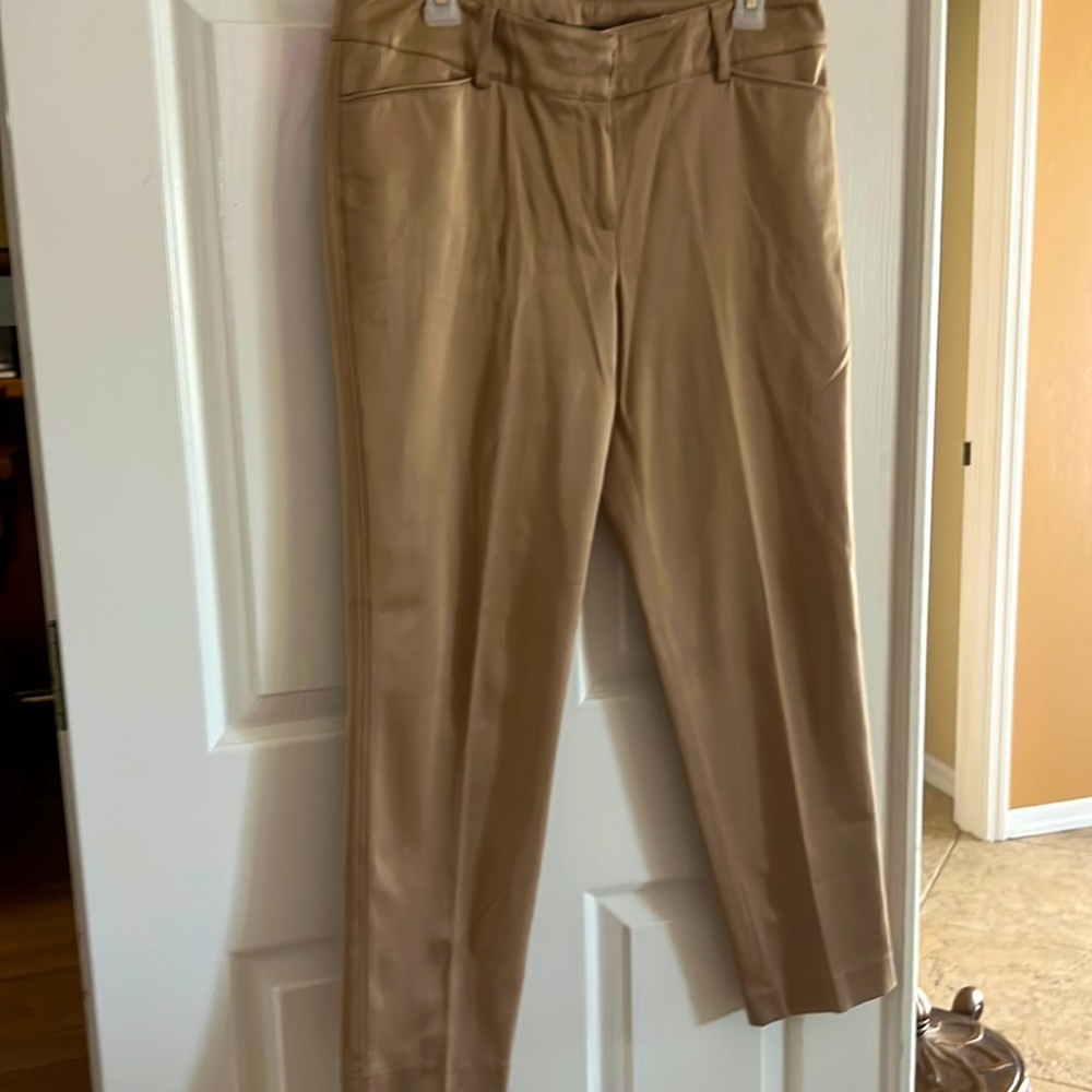 Zac & Rachel Petite. Gold slacks.